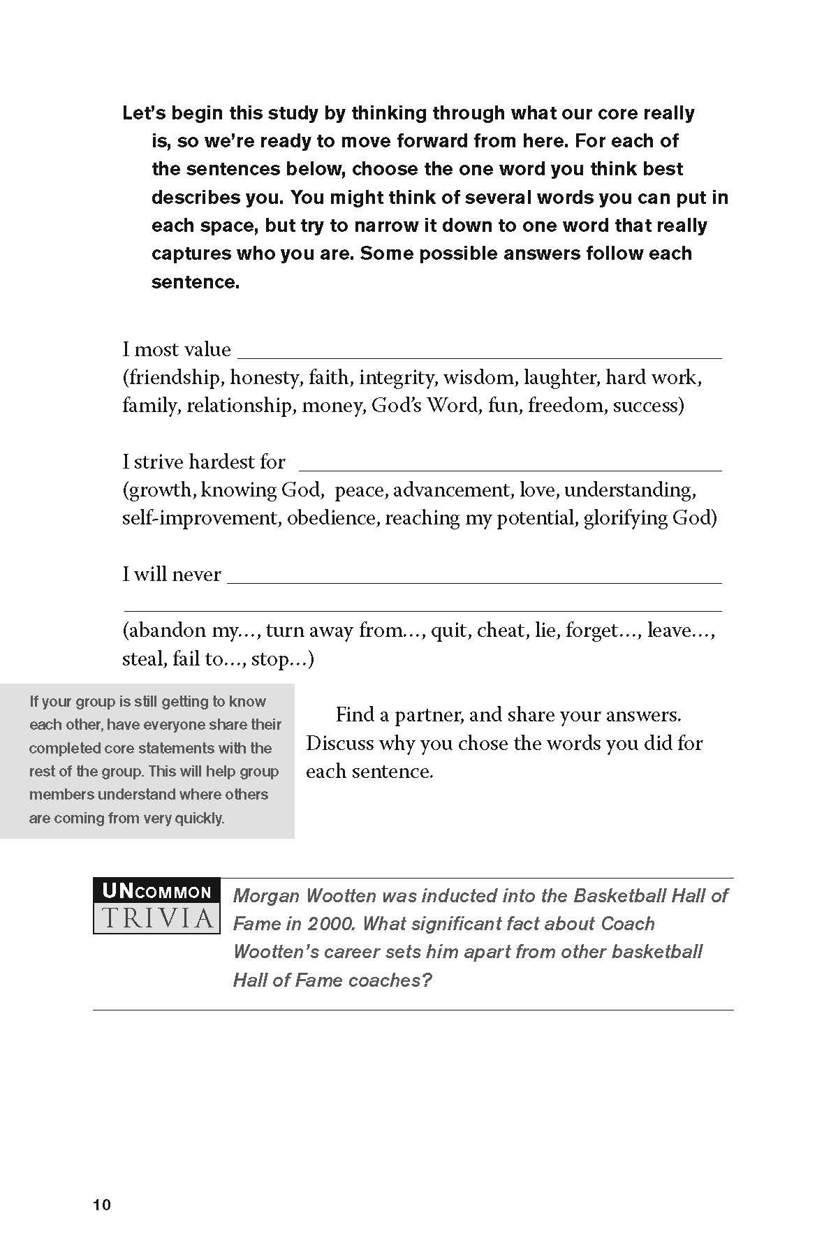 Dare to Be Uncommon: Men's Bible Study