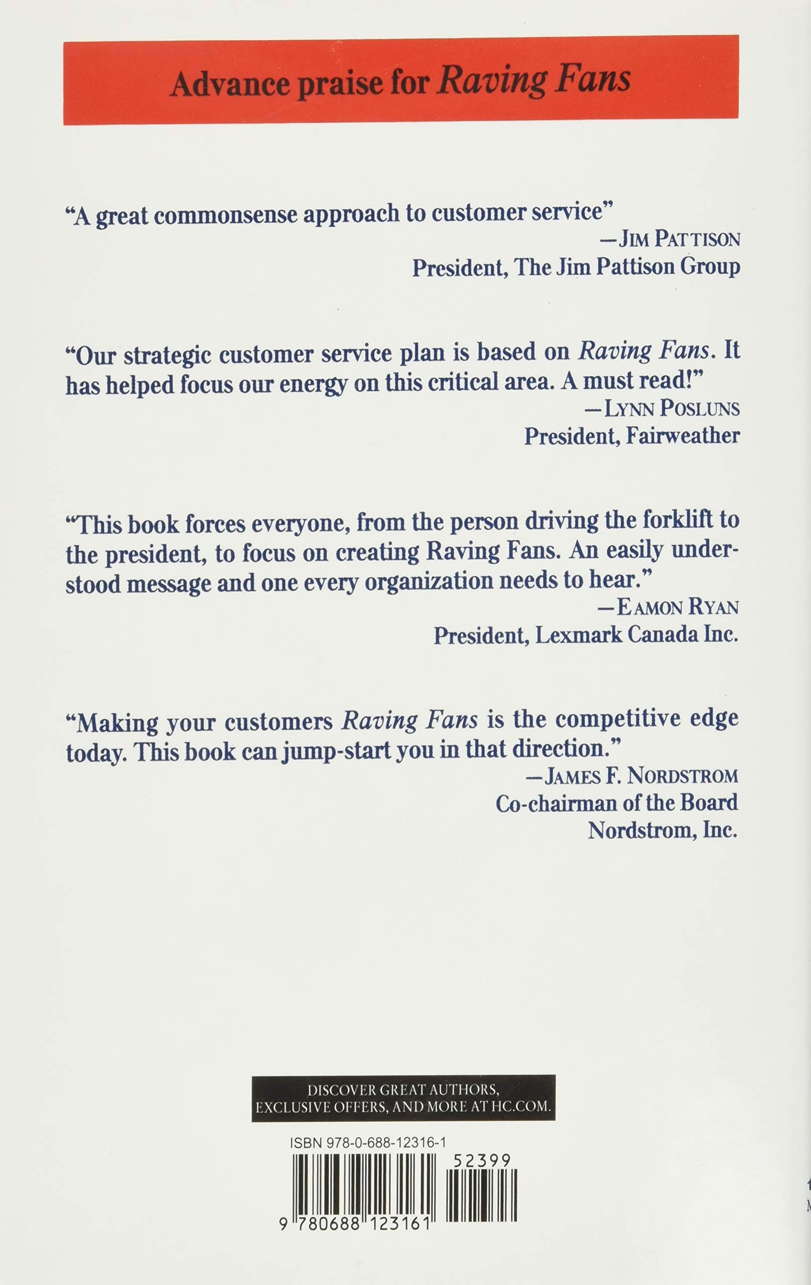 Raving Fans: A Revolutionary Approach To Customer Service